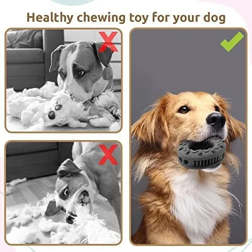 Miniatura 4 de SIMENA Juguete masticable resistente para perros masticadores agresivos, juguete natural para dentición para razas medianas, juguete masticable