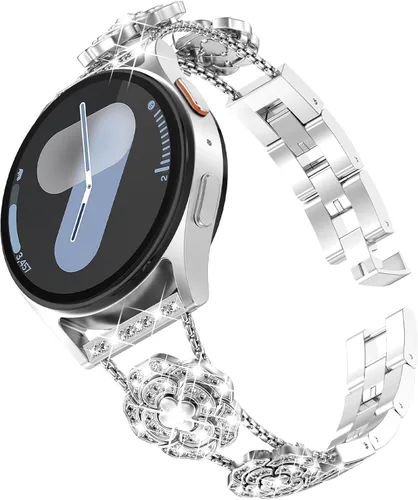 Miniatura 43 de KADES Compatible with Samsung Galaxy Watch 8/8 Classic / 7/6 / 5/4 Band, 40mm 44mm 45mm 47mm, Luxury Diamond Bracelet Chain Band for Women, Bling