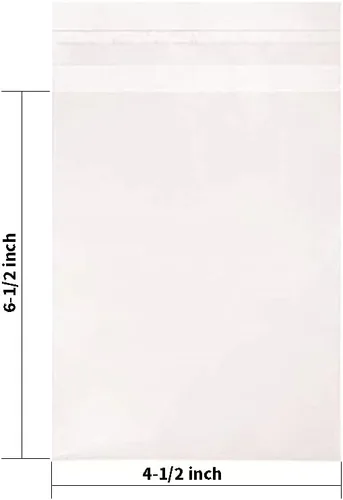 Miniatura 2 de Bolsas de celofán de 4.5 x 6.5 pulgadas transparentes para galletas de violonchelo, bolsas resellables autoadhesivas, 100 unidades para tarjetas