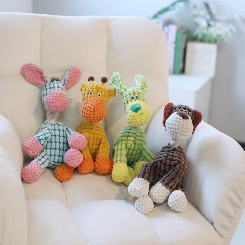 Miniatura 7 de Juguetes para perros, juguete de peluche indestructible, juguetes para perros para masticadores agresivos, juguete chirriante para masticar perros