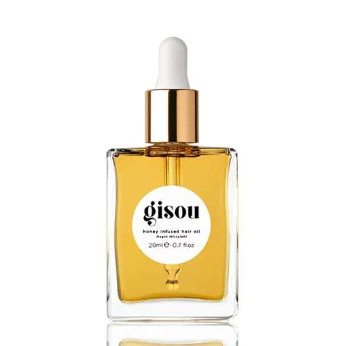 Gisou Aceite para Cabello Infundido con Miel Mini - Tratamiento Hidratante y Control del Encresparse con Miel de Mirsalehi, Añade Brillo y