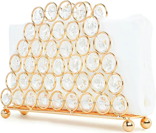 Miniatura 14 de Servilleteros de cristal elegantes y lujosos para servilletas de papel, cocina, comedor y encimeras, soporte para almacenamiento