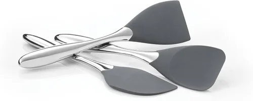 Miniatura 3 de nambe Curvo - Pinzas multiusos de acero inoxidable para cocinar, asar a la parrilla y barbacoa, 13 pulgadas, aptas para lavavajillas, diseñadas por