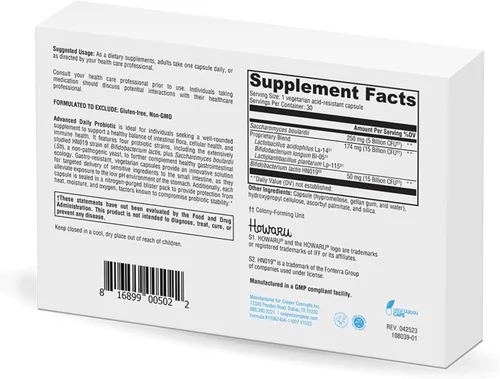 Miniatura 2 de Cooper Complete Probiótico diario avanzado, 35 mil millones de UFC, proporciona probióticos para apoyar la microflora intestinal. 30 cápsulas.