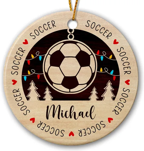 Miniatura 14 de Adorno de golf personalizado, adorno de árbol de Navidad de golfista, regalo de recuerdo, adorno de cerámica de Navidad para golfista, adorno