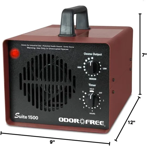 Miniatura 9 de OdorFree Suite 1500 Máquina de Ozono para Eliminación de Olores de Apartamentos Pequeños, Hoteles, Vehículos y Barcos - Generador de Ozono