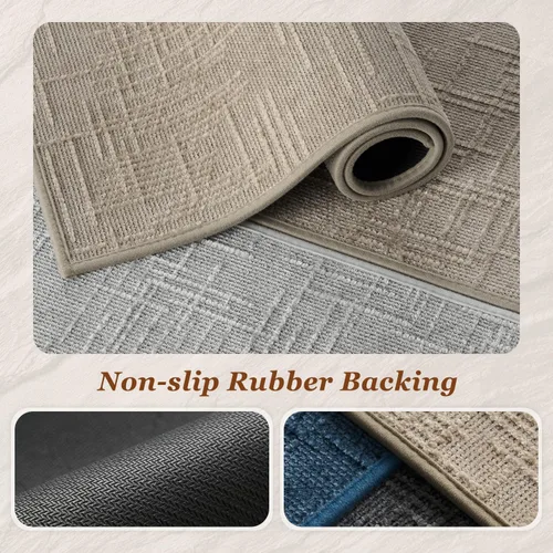 Miniatura 3 de AMOAMI Alfombra de Baño Antideslizante Súper Absorbente de Secado Rápido Alfombras de Baño para Piso de Baño Respaldo de Goma Lavable Alfombras