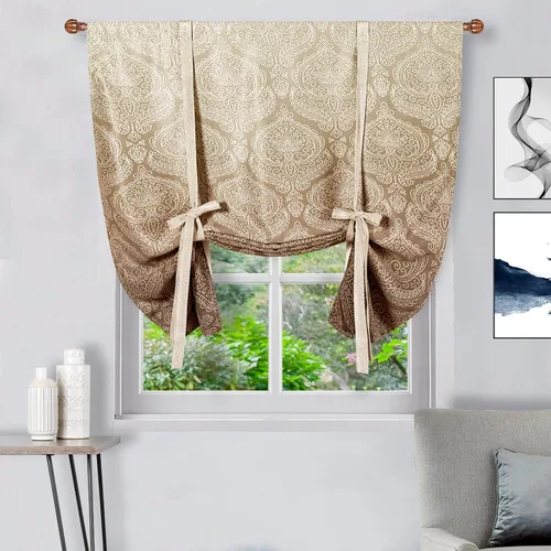 Miniatura 55 de DWCN Cortinas Opacas - Persiana Enrollable con Lazos para Ventana, Aislamiento Térmico, Oscurecimiento de Habitación, Cortinas con Bolsillo
