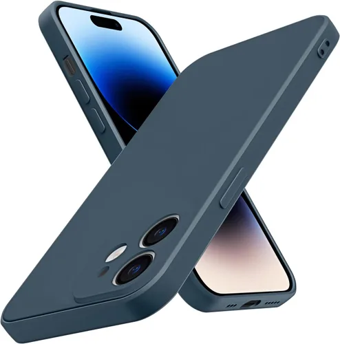 Miniatura 11 de Funda para iPhone 12 Mini, silicona líquida de alta calidad sedosa al tacto, protección de la cámara, forro de microfibra suave antiarañazos, funda