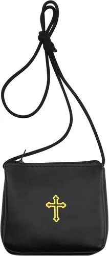 Funda de cuero para Pyx, estuche de Pyx católico con correa para comunión, sacerdotes anfitriones, diáconos, regalos