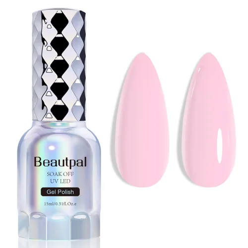 Miniatura 14 de BEAUTPAL - Esmalte de uñas de gel blanco lechoso de 0.5 onzas líquidas, esmalte de gel semipermanente UV LED, arte de uñas, salón de manicura