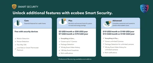 Miniatura 11 de ecobee Timbre de video inteligente con cámara (con cable) - con cámara HD líder en la industria, seguridad inteligente, visión nocturna, sensores