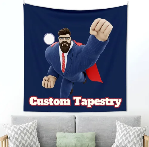 Miniatura 10 de XIAYUEHUA Bandera de fondo personalizada para subir imagen de tapiz personalizado para dormitorio, pancartas y letreros personalizados para colgar
