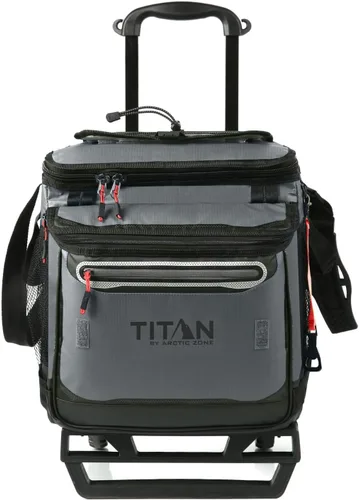 Miniatura 10 de Titan by Arctic Zone Collapsible Wheeled Soft Sided Cooler with Detachable Rolling AT Cart, Insulated Bag with Leak Proof Lining, for Travel, Beach