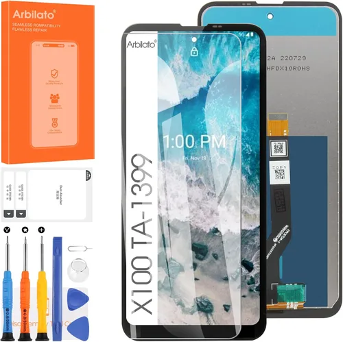 Pantalla para Nokia X100 5G Reemplazo de pantalla para Nokia X100 Pantalla LCD TA-1399 Pantalla táctil Digitalizador Asamblea Piezas de reparación