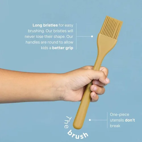 Miniatura 4 de Tampoco Real Kids - Conjunto de cocina y repostería – Herramientas de cocina Montessori para cocinar de verdad con utensilios de silicona aptos