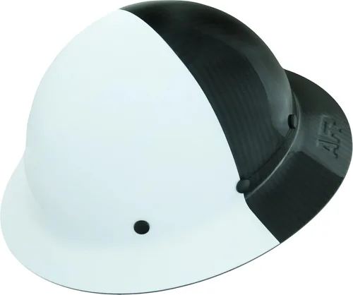 Miniatura 15 de AFP Casco duro de fibra de ala completa Suspensión de trinquete de 6 puntos Clasificación OSHA y ANSI Cascos duros para hombres Cascos