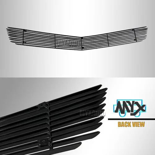 Miniatura 4 de Se adapta a 2010-2013 Chevy Camaro SS V8 parachoques delantero inferior aluminio cromo Billet rejilla inserción 2011 2012