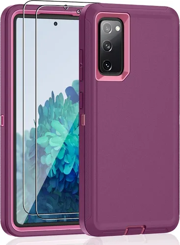 Miniatura 12 de Jshru Funda protectora resistente de grado militar para Galaxy S20, a prueba de golpes, a prueba de caídas/polvo, para Samsung Galaxy S20 5G de 6.2