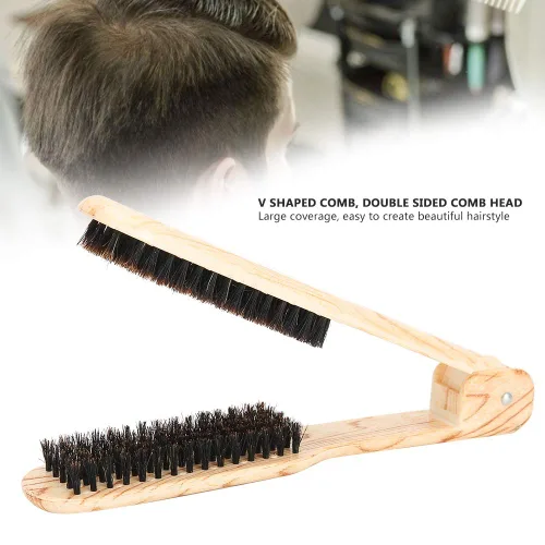 Miniatura 4 de Peine alisador de cabello, cepillo de pelo con abrazadera de doble cara, cepillos alisadores de peluquería para bricolaje, peluquería, peine