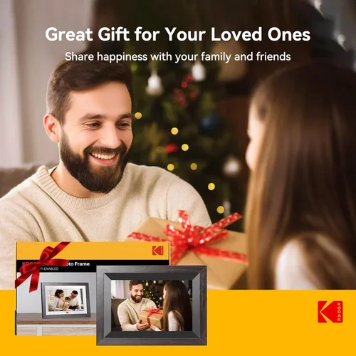 Miniatura 8 de KODAK Marco de fotos digital WiFi de 10.1 pulgadas con almacenamiento de 32 GB, marco de fotos digital inteligente electrónico, pantalla táctil IPS