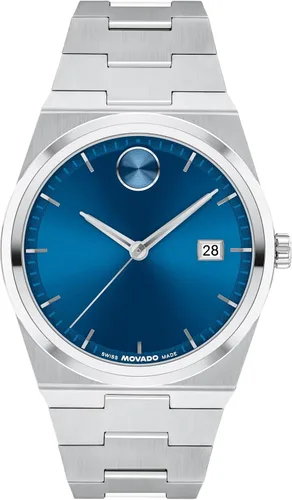 Miniatura 13 de Movado Bold Quest Men's Sport Watch - Swiss Quartz Movement, Stainless Steel Link Bracelet - 5 ATM Water Resistance - Luxury Fashion Timepiece for