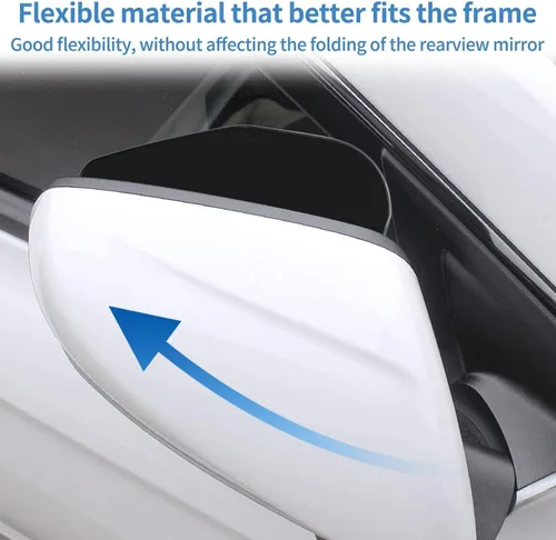 Miniatura 3 de Espejo retrovisor de coche para N-Issan Qashqai Juke X-Trail Note Tiida para Lexus Gx460 Rx Gs300 Gx470 Rx300, 2 piezas PV-C para espejo trasero