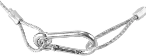 Miniatura 2 de MFL. Cables de seguridad para luces de escenario, carga de 110 libras, cuerda de seguridad de acero inoxidable de 31.5 pulgadas para luces