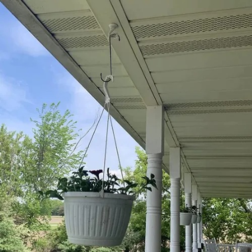 Miniatura 7 de Lchkrep Paquete de 6 ganchos para plantas de 10 pulgadas, color negro, ganchos grandes para plantas, cestas colgantes, flores, pérgola, jardín