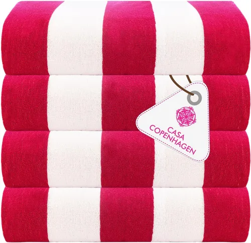 Miniatura 81 de CASA COPENHAGEN Juego de 6 toallas de palomitas de maíz, color azul polvoriento, 21.16 oz/m², 2 toallas de baño, 2 toallas de mano y 2 toallas