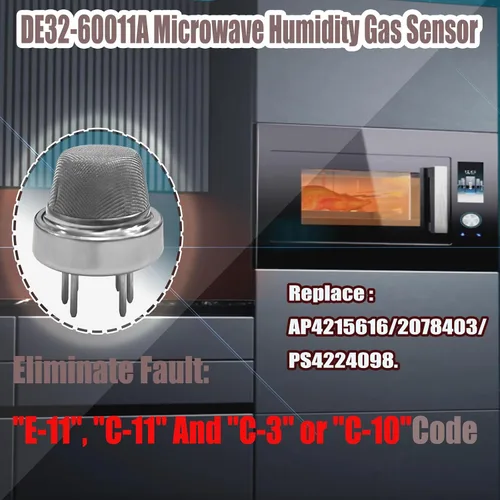 Miniatura 2 de Reemplazo DE32-60013A para Samsung DE32-60011A Sensor de Humedad de Gas de Microondas Reparación "E-11", "C-11" y "C-3" Códigos de falla compatibles