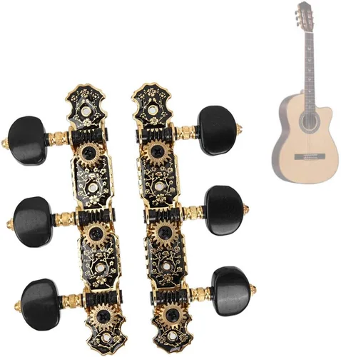 Clavijas de afinación de guitarra acústica, repuesto 3L3R, afinadores rápidos y precisos con material anti para guitarras clásicas