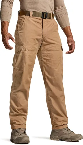 CQR Pantalones tácticos de invierno para hombre, pantalones de trabajo térmicos para senderismo, pantalones cargo con forro polar para nieve y esquí