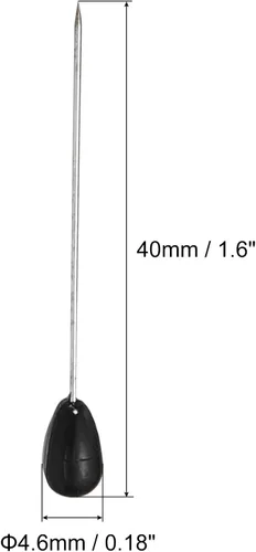 Miniatura 2 de PATIKIL Alfileres de costura, juego de 12 ramilletes decorativos para suministros de manualidades de costura, color negro