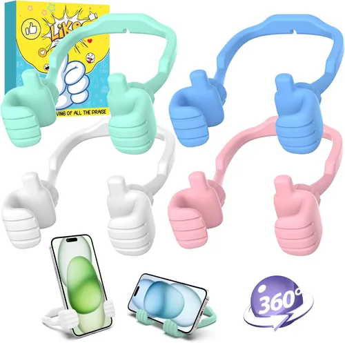 Miniatura 13 de CALDEVER Rellenos de Calcetín para Adolescentes Niños Niñas Adultos Soporte para Teléfono Celular Patentado Paquete de 2 Soporte Perezoso Thumbs Up
