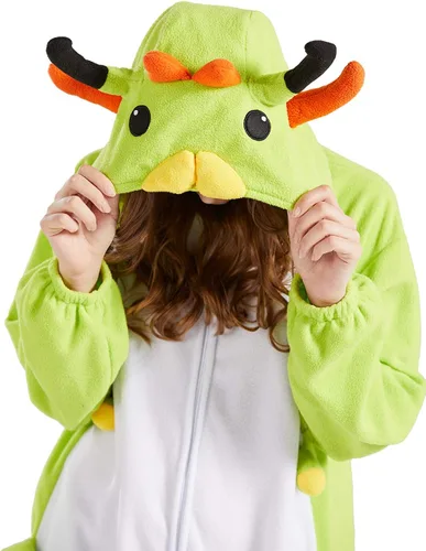 Miniatura 2 de DarkCom Pijama de una pieza de animal para mujer y hombre, disfraz de Halloween, ropa de dormir de Navidad