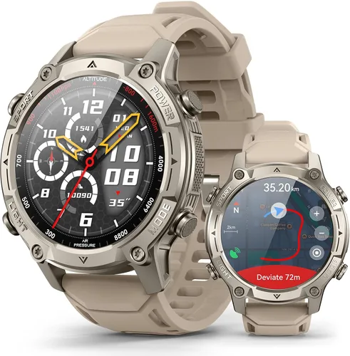 Miniatura 10 de 2026 Smart Watch for Men, Standalone GPS & Offline Maps, 5ATM Waterproof, 1.43" AMOLED, 4GB RAM, 178 Sports Modes, Compass, Heart