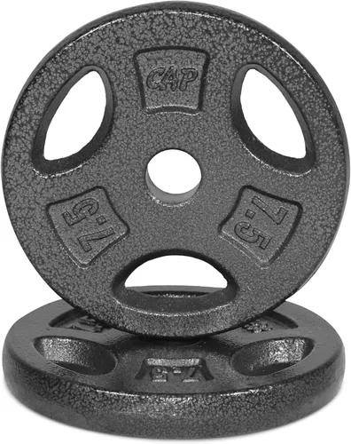 Miniatura 16 de CAP Barbell Placas de peso de agarre estándar de 1 pulgada Gris