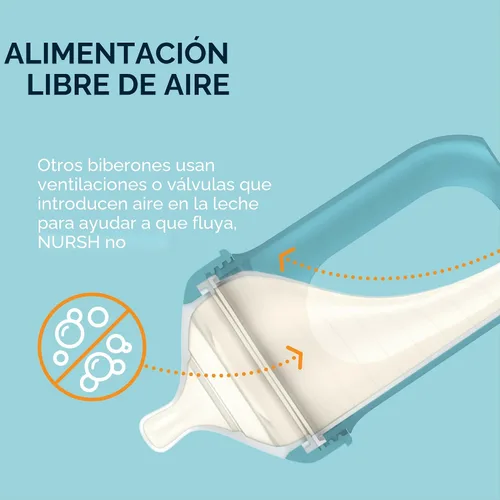Miniatura 3 de Boon Nursh Bottles - Los biberones de silicona ayudan a aliviar los síntomas de los cólicos, fórmula y leche materna solo al tacto de silicona