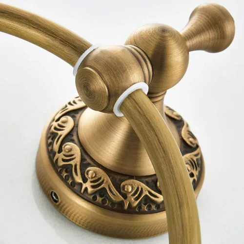 Miniatura 8 de Leyden Toallero redondo retro antiguo, soporte para toallas de baño, montado en la pared, toallero de mano para baño, ferretería de baño, base