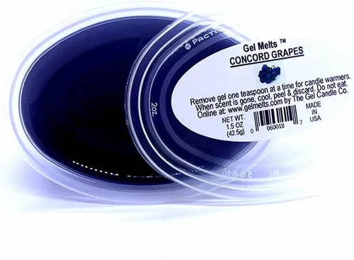 Miniatura 5 de Paquete de 3 unidades de cera de gel Sweet CONCOND GRAPES aroma Long Lasting Gel Melts para calentadores y quemadores, pela, derrite, disfruta