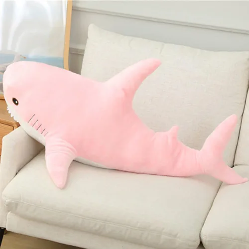 Miniatura 2 de OUKEYI Juguete de peluche de simulación de gran tiburón ballena de 31.5 in/31 pulgadas, animal de peluche realista lindo tiburón ballena, suave