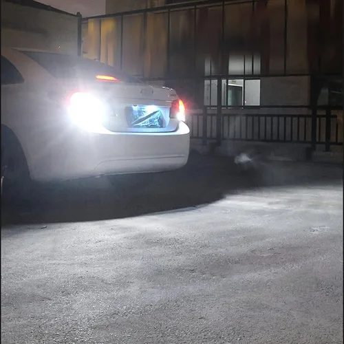 Miniatura 9 de Xotic Tech - 2 bombillas LED estroboscópicas de retroceso T15 921 Canbus sin errores, xenón 6000 K