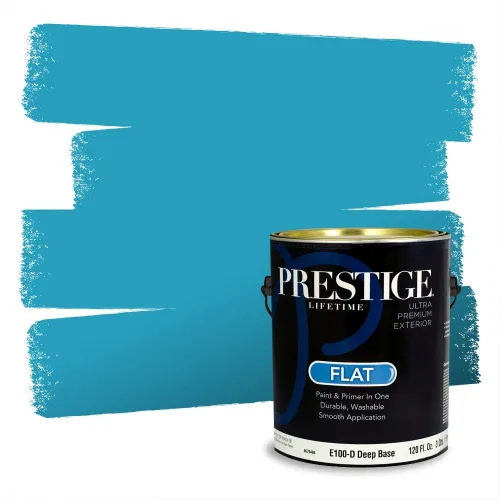 Miniatura 783 de Pintura Exterior + imprimación PRESTIGE, todo-en-uno, 1 galón, acabado mate, color comparable al Valspar* Royal Gray* VS151-Gris real
