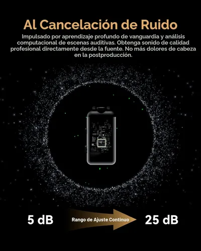 Miniatura 4 de Hollyland Lark MAX 2 Micrófono inalámbrico para iPhone/cámara/Android, cancelación de ruido AI, monitoreo inalámbrico, audio de cadena completa