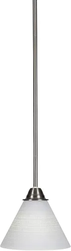 Miniatura 48 de Toltec Lighting Paramount - Mini colgante de 1 luz en acabado negro mate con cristal de arte perla de 7 pulgadas y estilo negro