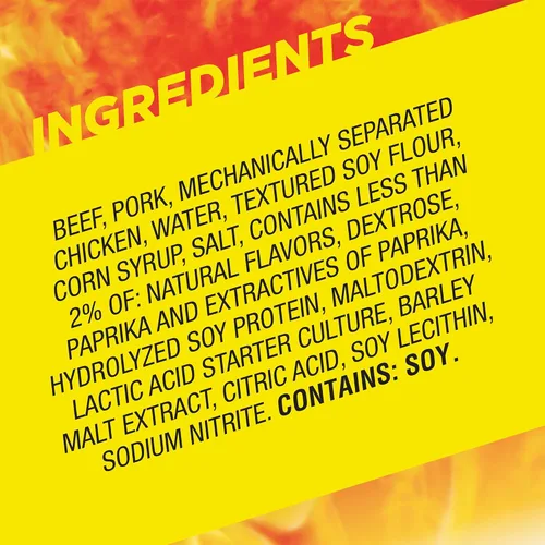 Miniatura 9 de Slim Jim - Palitos de carne ahumada, sabor original, 2g de proteína por palito, tamaño botana, 0.44 oz. (100 unidades)