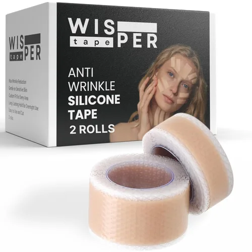 Cinta facial de silicona | Cinta facial antiarrugas | 2 rollos con diferentes anchos para un ajuste personalizado | Cinta tonificante, reafirmante y