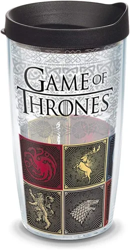 Tervis Vaso aislado de doble pared de Game of Thrones House Sigils hecho en Estados Unidos, mantiene las bebidas frías y calientes, 16 onzas, clásico