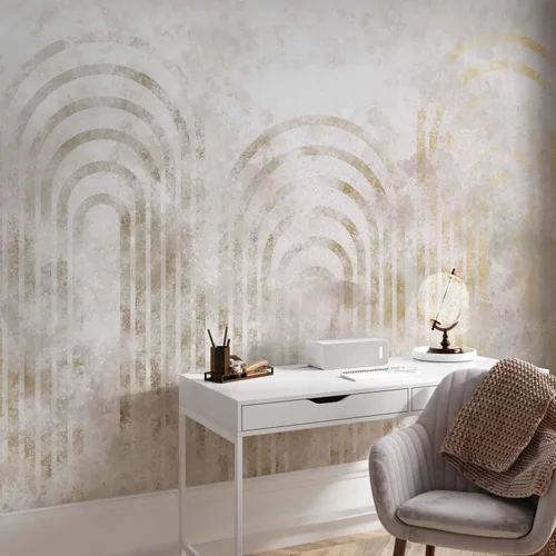 Miniatura 6 de artgeist Mural de pared geométrico de 135 x 101 pulgadas, papel tapiz autoadhesivo para despegar y pegar, calcomanía grande extraíble, decoración
